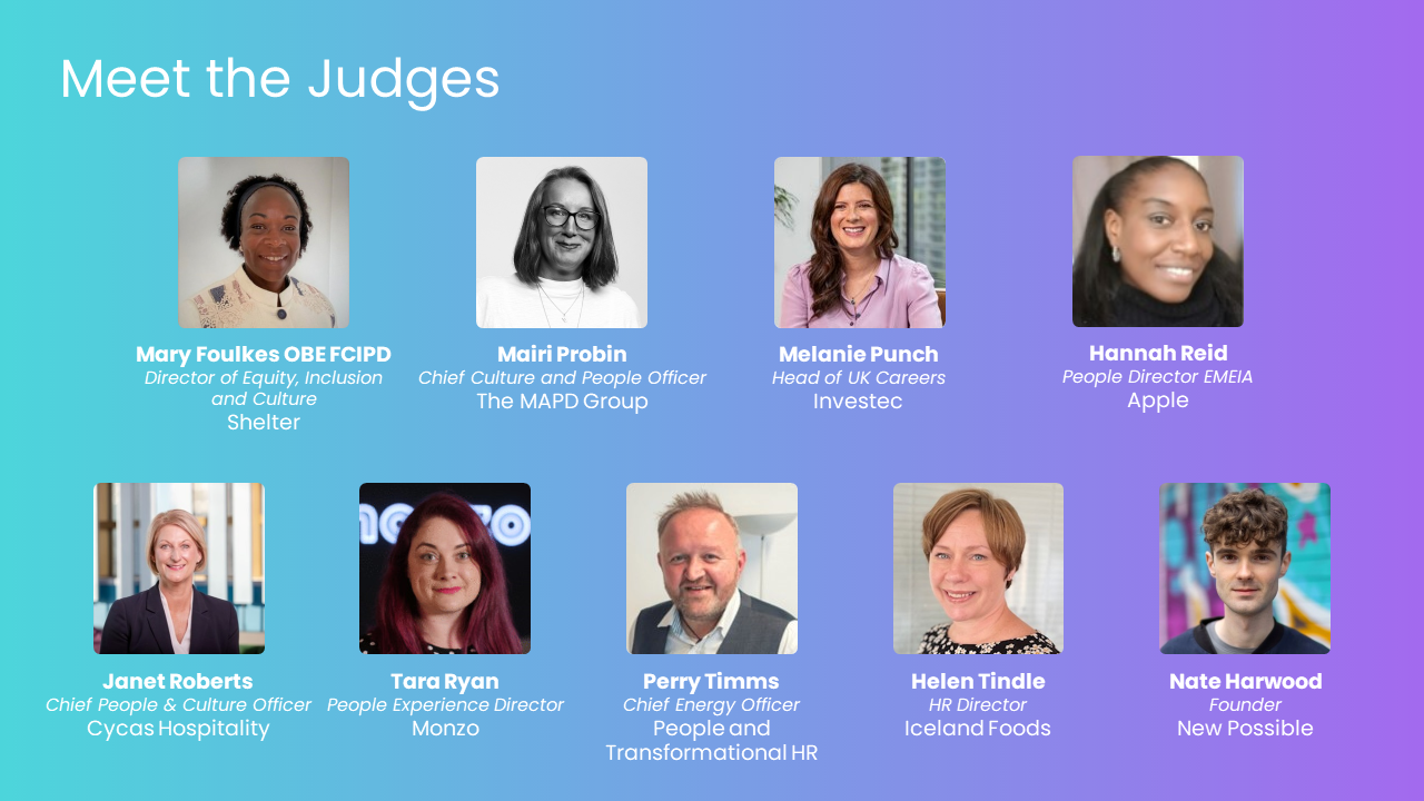 British HR Awards 2023 Judging Panel - New Possible